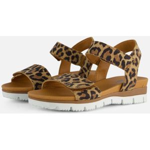 Giga Leopard Sandalen bruin Leer - Maat 31