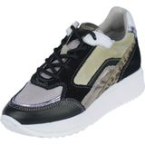 Giga - Sneakers - Zwart Combi - Suede en Leer