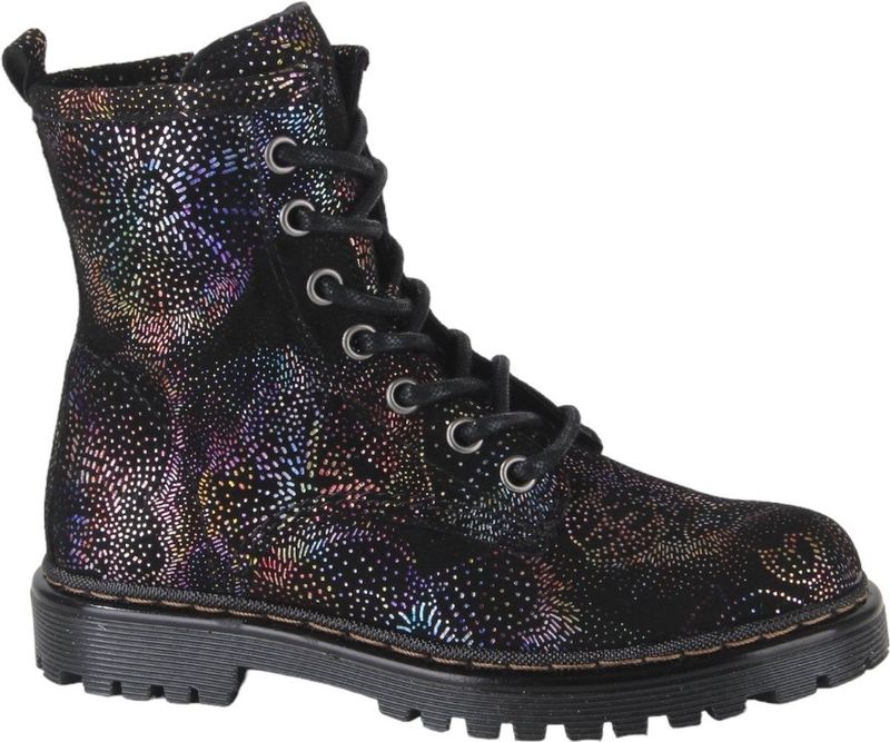 Giga Shoes G4335-B80 meisjes veterboots zwart