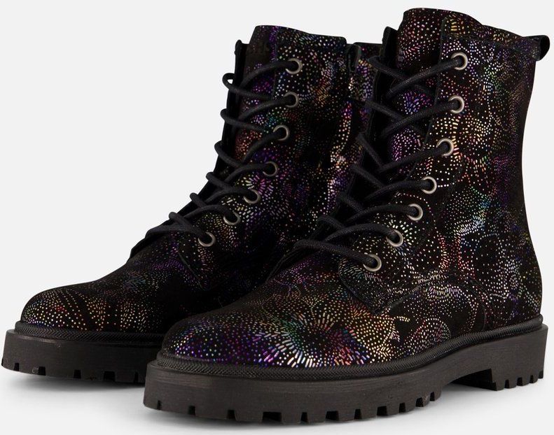 Giga - Veterboots - Zwart - Leer