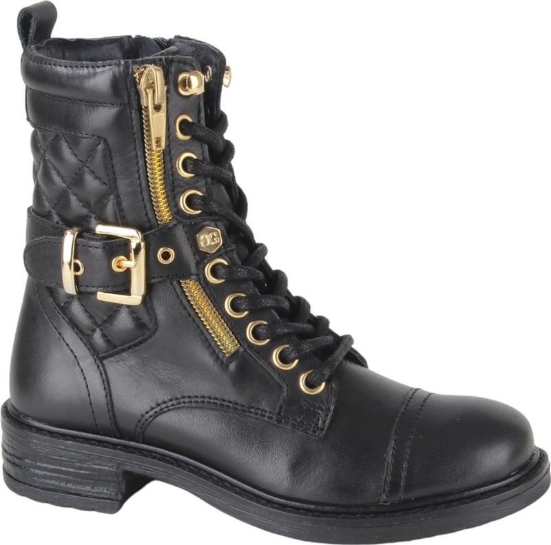 Giga Shoes G4343-A46 meisjes veterboots zwart