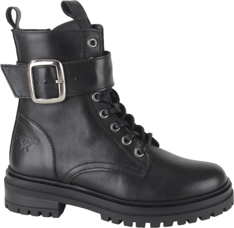 Giga Shoes G4346-A46 meisjes veterboots zwart