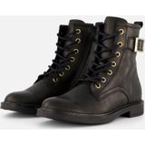 Giga - G4352 - Enkellaarzen - Zwart - Leer