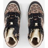 Giga - Leopard Sneakers - Zwart - Leer