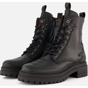 Giga - Veterboots - Zwart - Leer