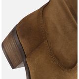 Aqa Hoge plooi laarzen taupe Suede - Dames