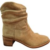 AQA - A8550-A53 Enkellaarsje - Sughero - Suede Leer - Blokhak 4cm