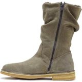 Aqa - A8656 - Laarzen - Grijs - Leer