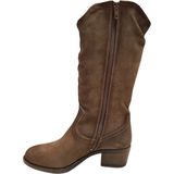 Aqa - A8661 - Laarzen - Cognac - Leer