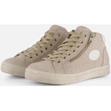 Aqa - Sneakers - Grijs - Leer - Uitneembaar Voetbed - Rits- en Vetersluiting