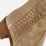 Aqa Enkellaarsjes beige Suede - Dames