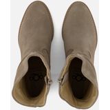 Aqa - Plooi Enkellaarsjes - Grijs - Suede