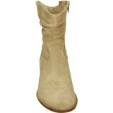 AQA Shoes - A8749 - Laarsjes - Kleur: Wit/beige - Suede - Rubberzool
