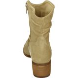 AQA Shoes - A8749 - Laarsjes - Kleur: Wit/beige - Suede - Rubberzool