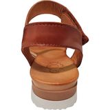 Aqa - Dames Sandalen - Zwart - Leer - Klittenbandsluiting