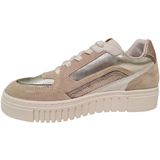 AQA - A8695 Sneakers - Wit comb - Textiel