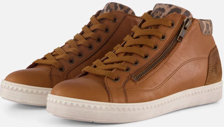 Aqa - Veterboots - Cognac - Leer