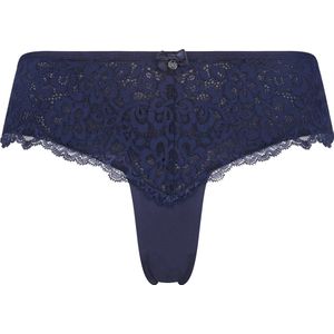 Hunkemöller Dames Lingerie Brazilian Marine - Blauw - maat XL