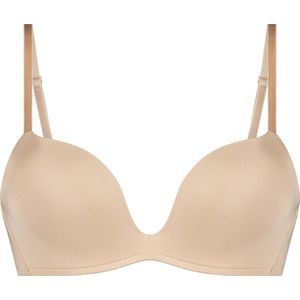Hunkemöller - Deep V - Voorgevormde Push-up Beugel Bh - Beige