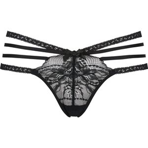 Hunkemöller Dames Lingerie String Lorraine - Zwart - maat S