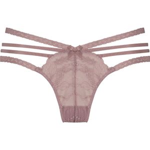 Hunkemöller Dames Lingerie String Lorraine - Paars - maat XS