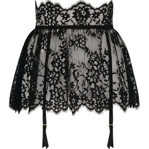 Hunkemöller - Nachtmode Rok Lace - Zwart - Onderrok