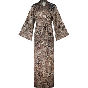 Hunkemöller Kimono Long Leo Maya Zwart M/L