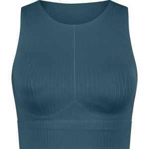 Hunkemöller Dames - Sport collectie - HKMX naadloze Sport bh Level 2 - Groen - maat S