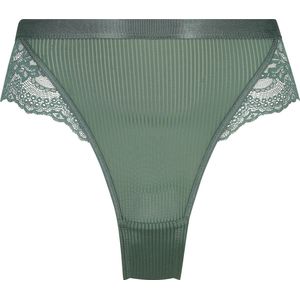 Hunkemöller Dames Lingerie Brazilian Kaiden - Groen - maat M