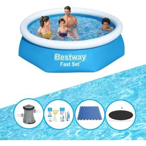 Bestway Zwembad Fast Set - Inclusief accessoires - 244x61 cm