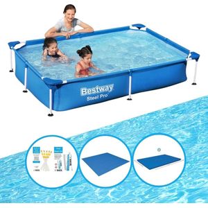 Bestway Zwembad Steel Pro 221x150x43 cm - Zwembadset