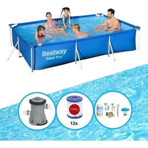 Bestway Zwembad Steel Pro - Met accessoires - 300x201x66 cm