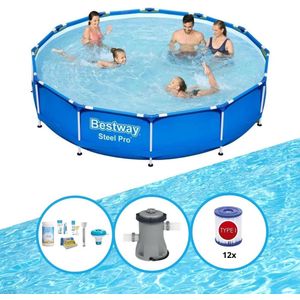 Bestway Zwembad Steel Pro 366x76 cm - Met accessoires
