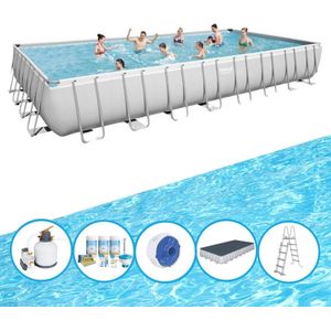 Bestway Zwembad Power Steel - Zwembadpakket - 956x488x132 cm