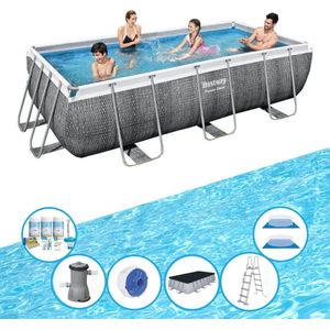Bestway Zwembad Power Steel - Inclusief accessoires - 404x201x100 cm