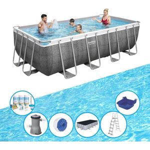 Bestway Zwembad Power Steel - Met accessoires - 488x244x122 cm