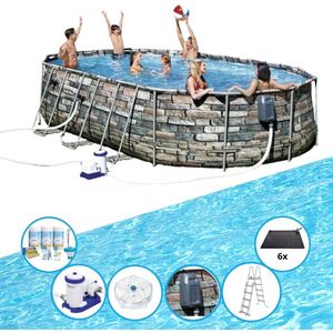 Bestway Zwembad Power Steel Swim Vista - Zwembad Deal - 610x366x122 cm