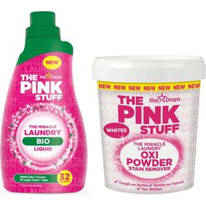 Combinatieset: The Pink Stuff - Biologische Wasgel + Vlekverwijderaar voor witte was