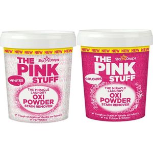 Combinatieset: The Pink Stuff - Vlekverwijderaar voor gekleurde- en witte was + Vlekverwijderaar voor witte was