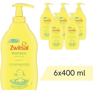 Voordeelverpakking: 6x Zwitsal Shampoo - Pompje - 400 ml