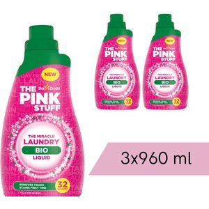 The Pink Stuff - Biologische Wasgel - 3 x 960 ml - Voordeelverpakking