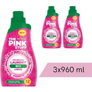 The Pink Stuff - Biologische Wasgel - 3 x 960 ml - Voordeelverpakking