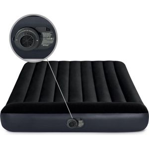 Intex Luchtbed - 2-Persoons - 152 x 203 x 25 cm - Blauw - Inclusief pomp - Hoeslaken en Reparatieset