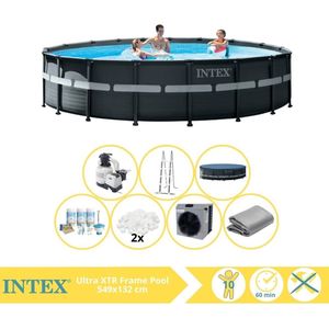 Intex Ultra XTR Frame Zwembad - Opzetzwembad - 549x132 cm - Inclusief Onderhoudspakket, Filterbollen en Warmtepomp CP