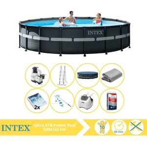 Intex Ultra XTR Frame Zwembad - Opzetzwembad - 549x132 cm - Inclusief Glasparels, Onderhoudsset, Zoutsysteem en Zout