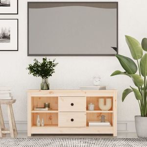 The Living Store Tv-Kast Grenenhout - 103 x 36.5 x 52 cm - Trendy design