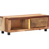 The Living Store Vintage TV-meubel - Massief gerecycled hout - 100 x 30 x 33 cm - 1 lade - 1 vak