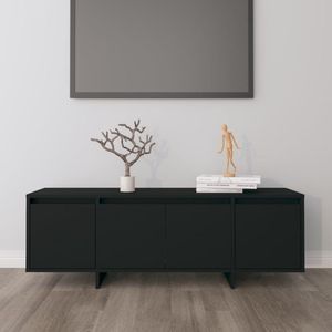 The Living Store - TV-Schrank Schwarz 120x30x40,5 cm Holzwerkstoff - TV-Schrank - Lowboard - Holzmöbel - Fernsehtisch - Schwarz