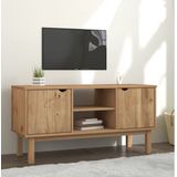 The Living Store OTTA - TV-kast - 113.5 x 43 x 57 cm - Massief grenenhout