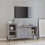 The Living Store Tv-kast Classic - Tv-meubel - 100 x 35 x 55 cm - Grijs sonoma eiken
